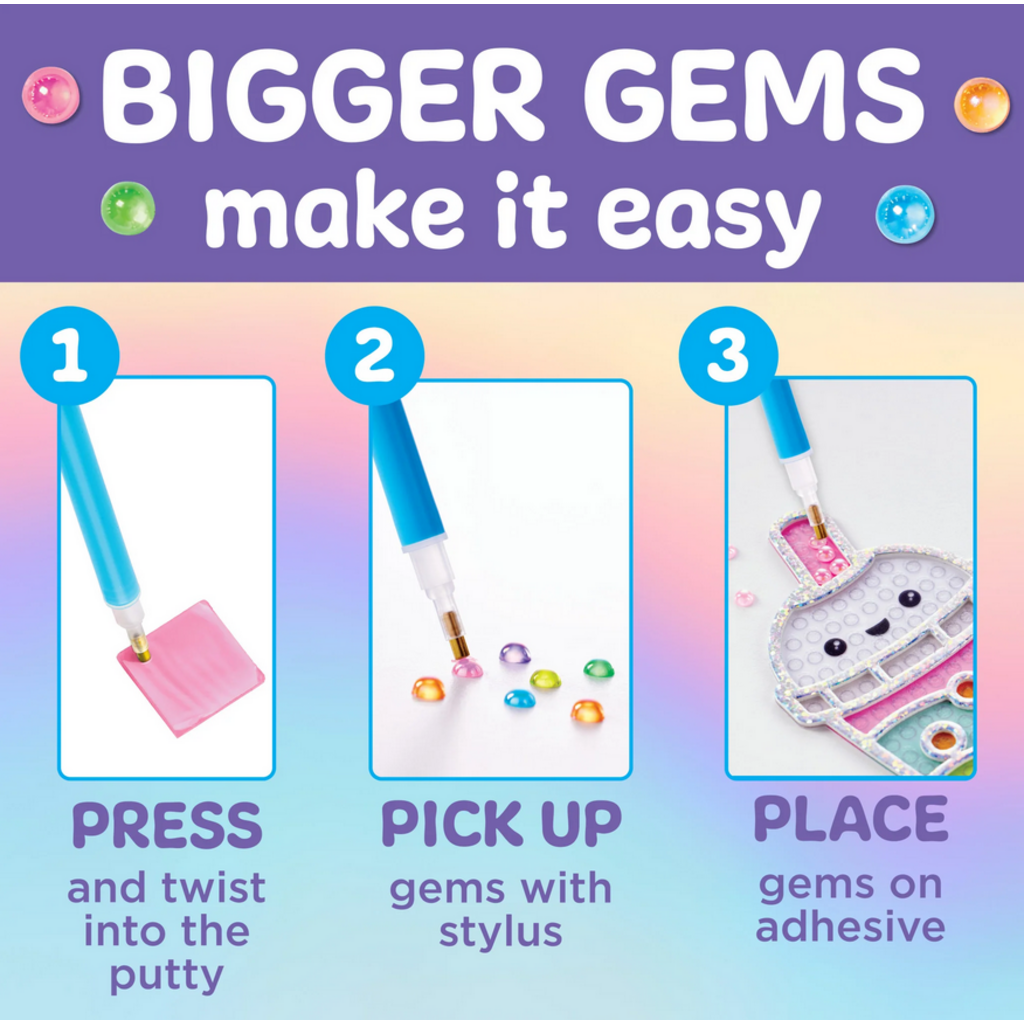 CREATIVITY FOR KIDS BUBBLE GEMS SUPER STICKER BUBBLE TEA