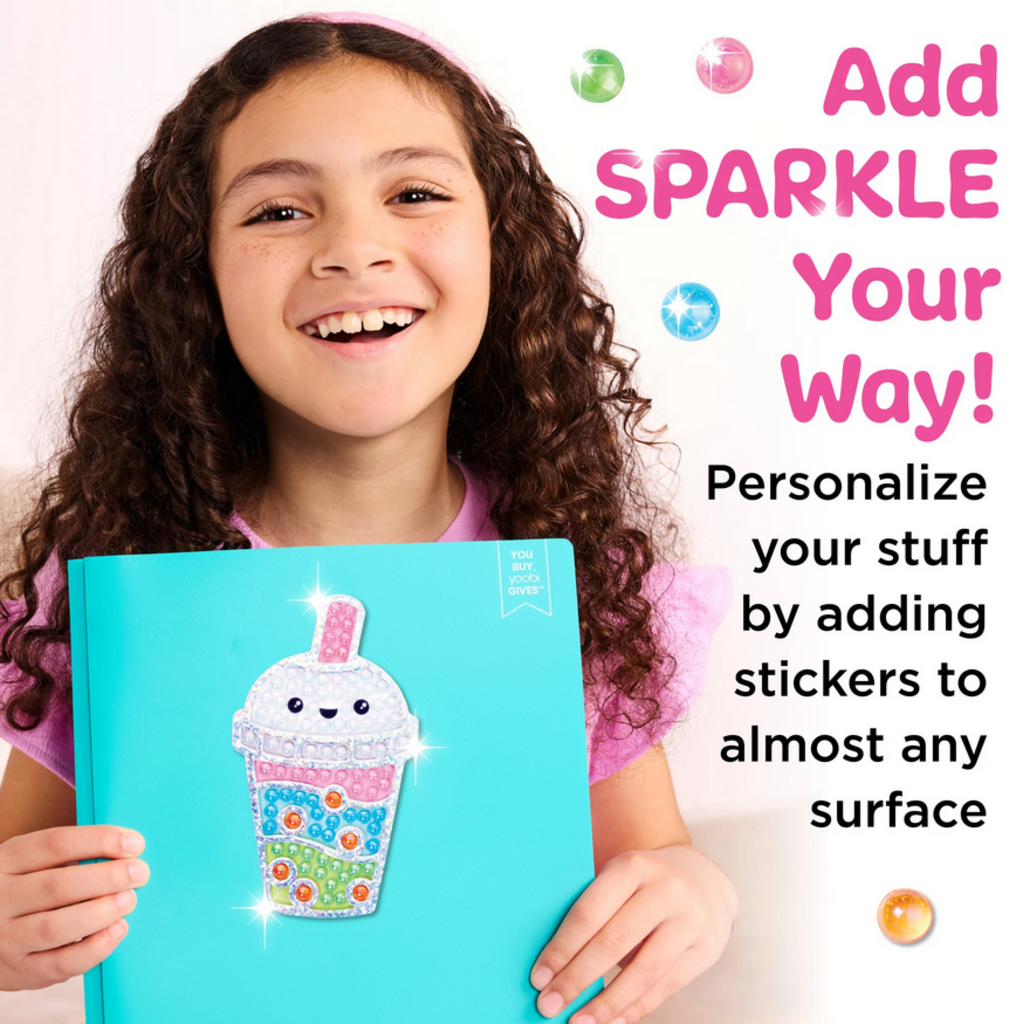 CREATIVITY FOR KIDS BUBBLE GEMS SUPER STICKER BUBBLE TEA