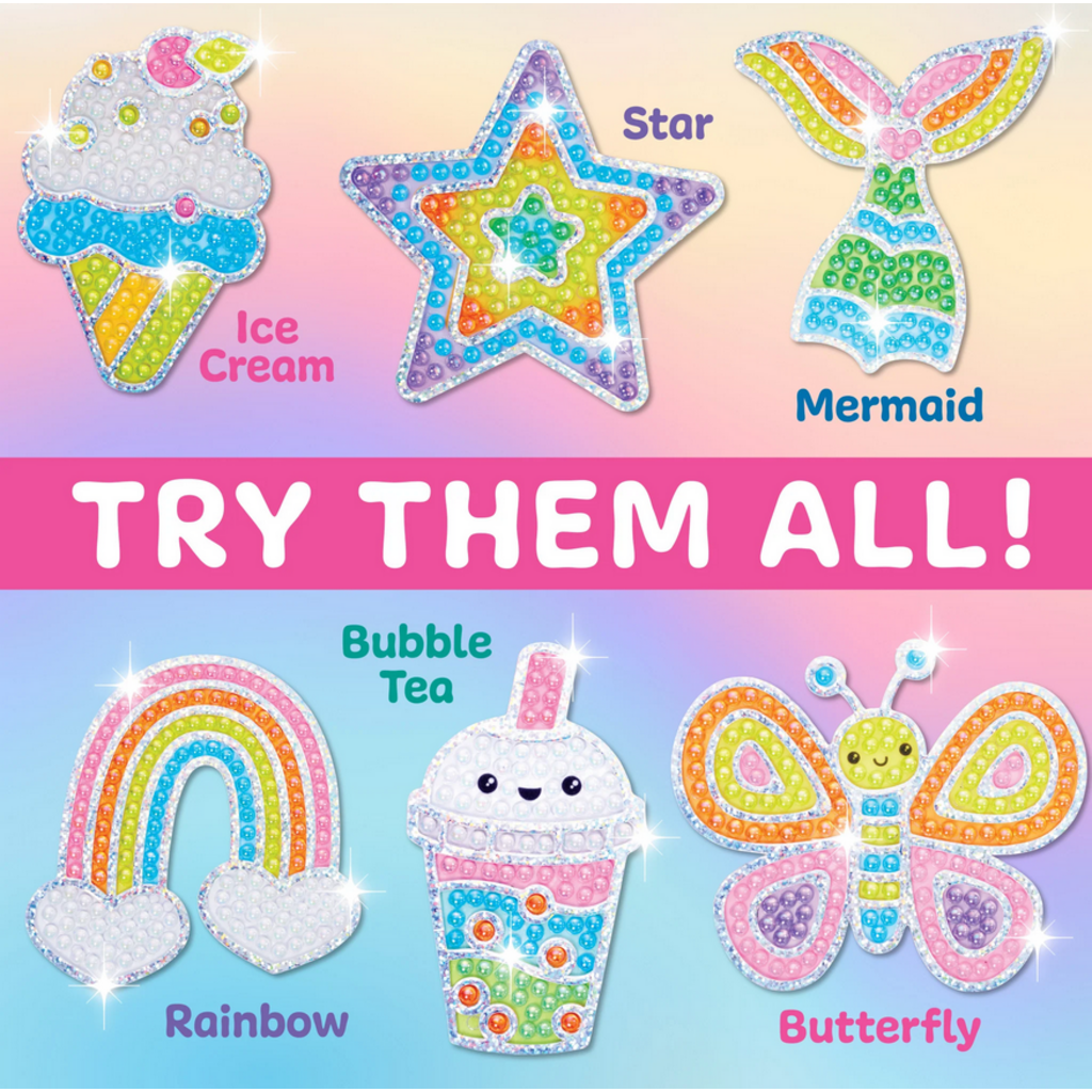 CREATIVITY FOR KIDS BUBBLE GEMS SUPER STICKER BUBBLE TEA