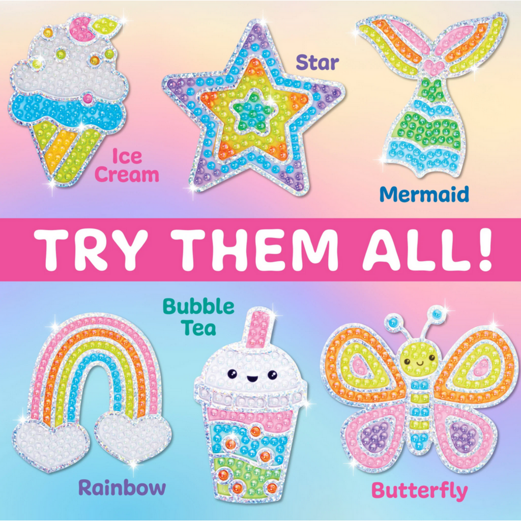 CREATIVITY FOR KIDS BUBBLE GEMS SUPER STICKER BUTTERFLY
