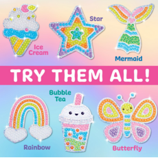 CREATIVITY FOR KIDS BUBBLE GEMS SUPER STICKER BUTTERFLY