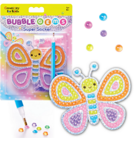 CREATIVITY FOR KIDS BUBBLE GEMS SUPER STICKER BUTTERFLY