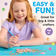 CREATIVITY FOR KIDS BUBBLE GEMS SUPER STICKER BUTTERFLY