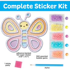 CREATIVITY FOR KIDS BUBBLE GEMS SUPER STICKER BUTTERFLY