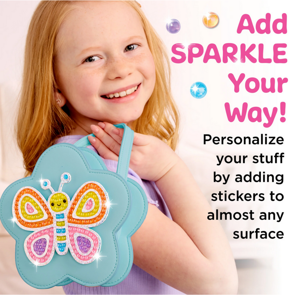 CREATIVITY FOR KIDS BUBBLE GEMS SUPER STICKER BUTTERFLY