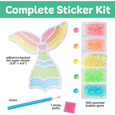 CREATIVITY FOR KIDS BUBBLE GEMS SUPER STICKER MERMAID