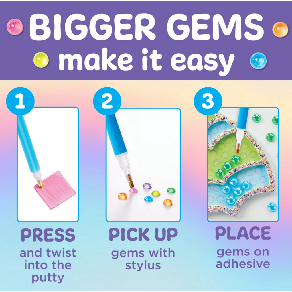 CREATIVITY FOR KIDS BUBBLE GEMS SUPER STICKER MERMAID