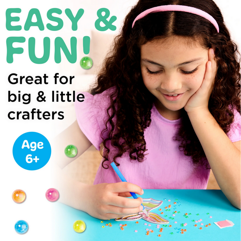 CREATIVITY FOR KIDS BUBBLE GEMS SUPER STICKER MERMAID