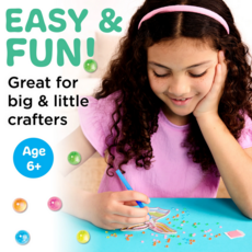 CREATIVITY FOR KIDS BUBBLE GEMS SUPER STICKER MERMAID