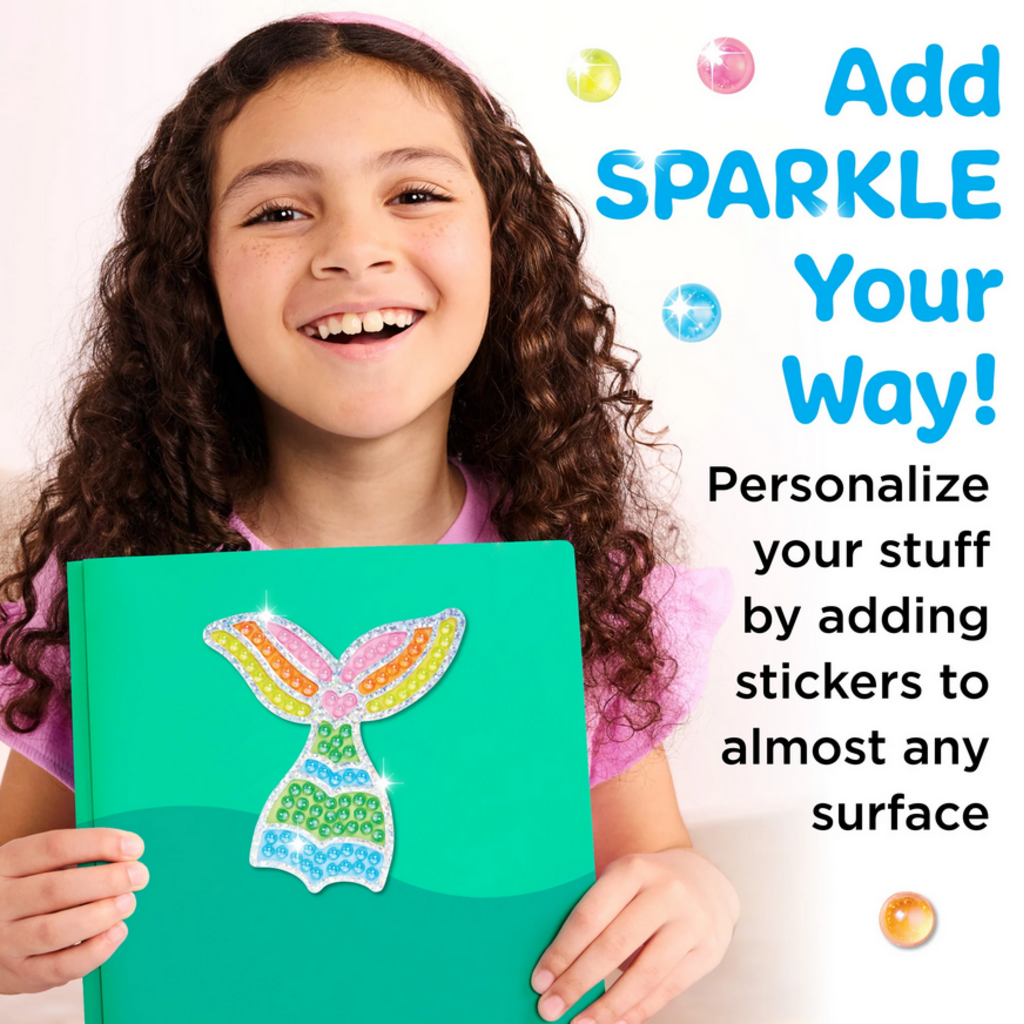 CREATIVITY FOR KIDS BUBBLE GEMS SUPER STICKER MERMAID