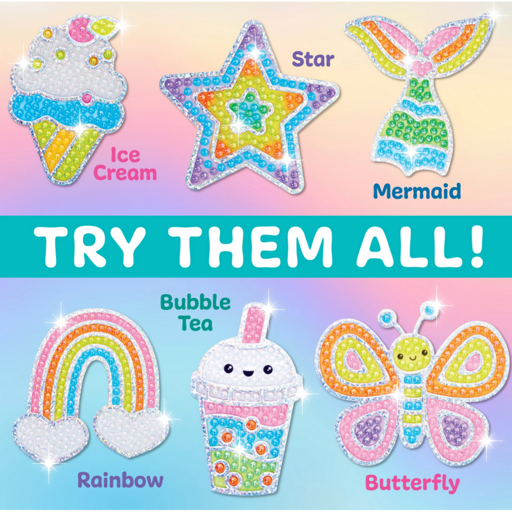 CREATIVITY FOR KIDS BUBBLE GEMS SUPER STICKER MERMAID