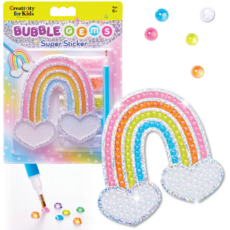 CREATIVITY FOR KIDS BUBBLE GEMS SUPER STICKER RAINBOW