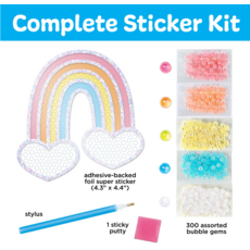 CREATIVITY FOR KIDS BUBBLE GEMS SUPER STICKER RAINBOW