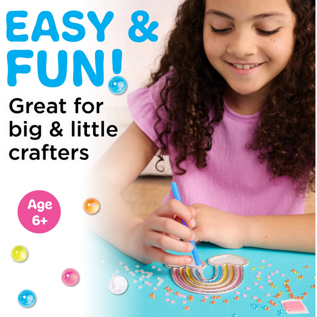 CREATIVITY FOR KIDS BUBBLE GEMS SUPER STICKER RAINBOW