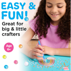 CREATIVITY FOR KIDS BUBBLE GEMS SUPER STICKER RAINBOW