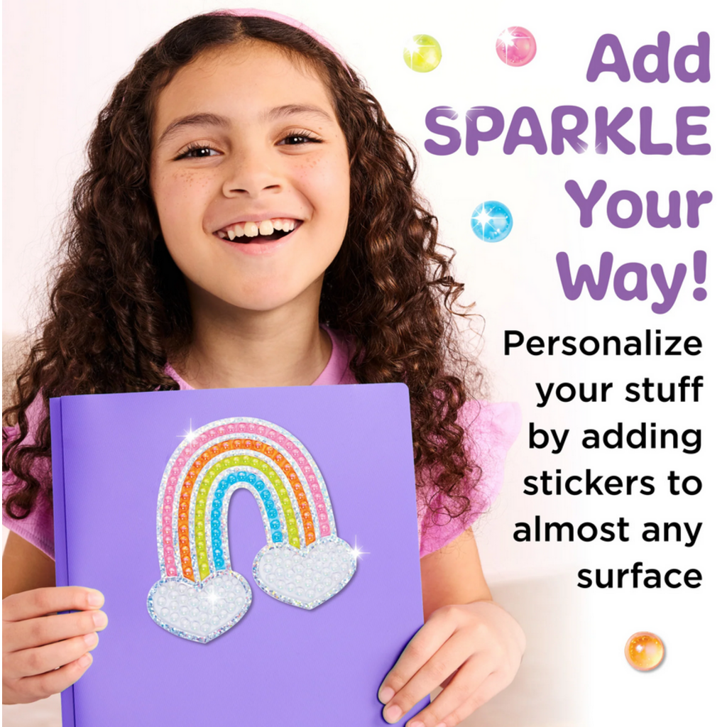 CREATIVITY FOR KIDS BUBBLE GEMS SUPER STICKER RAINBOW