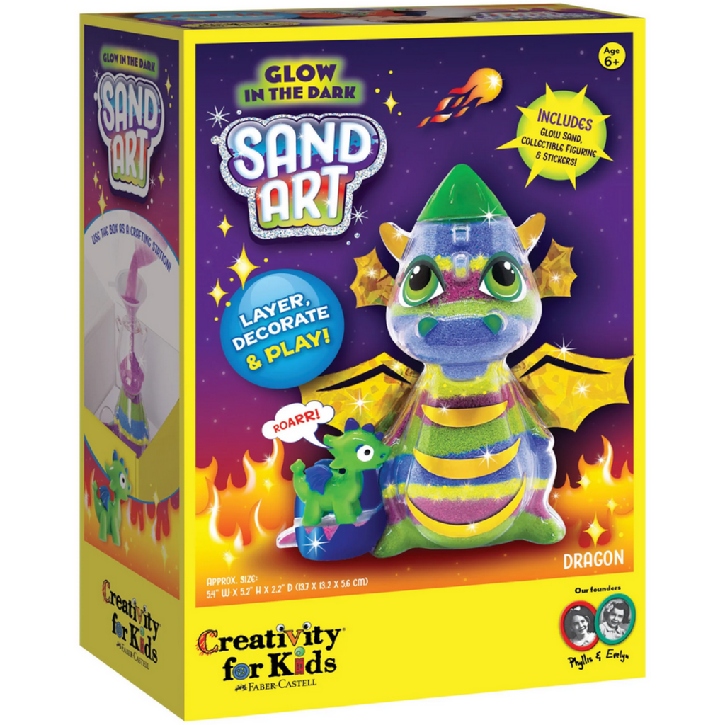 CREATIVITY FOR KIDS GLOW IN THE DARK SAND ART DRAGON