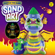 CREATIVITY FOR KIDS GLOW IN THE DARK SAND ART DRAGON