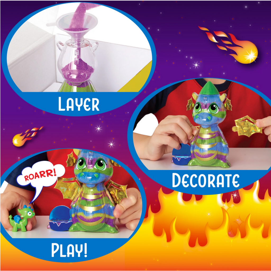 CREATIVITY FOR KIDS GLOW IN THE DARK SAND ART DRAGON