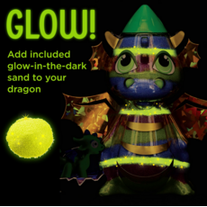 CREATIVITY FOR KIDS GLOW IN THE DARK SAND ART DRAGON