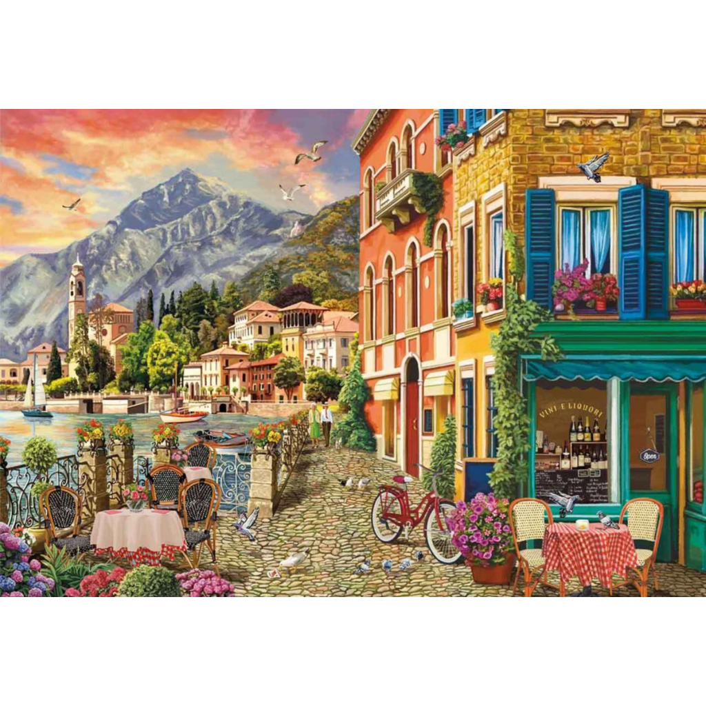 SUMMER SUNSET NEAR LAKE COMO 250 PC PUZZLE