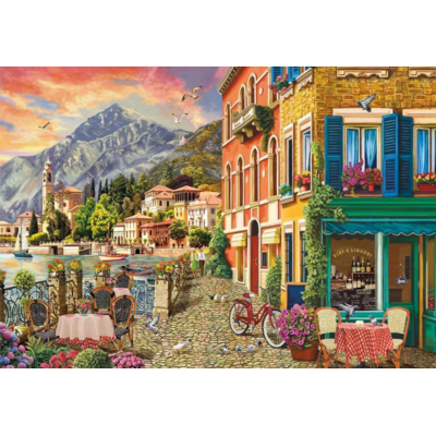 SUMMER SUNSET NEAR LAKE COMO 250 PC PUZZLE