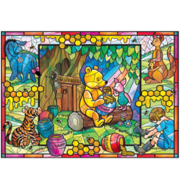 MASTER PIECES STAINED GLASS WINNIE THE POOH 500 PC PUZZLE