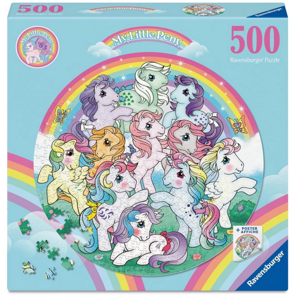 RAVENSBURGER USA MY LITTLE PONY ROUND 500 PC PUZZLE