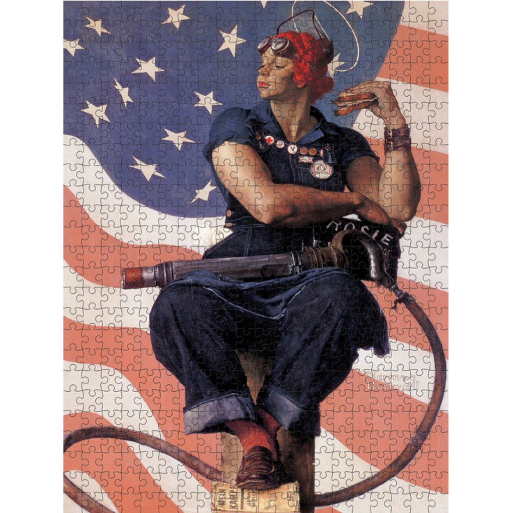 POMEGRANATE NORMAN ROCKWELL ROSIE THE RIVETER 500 PC PUZZLE