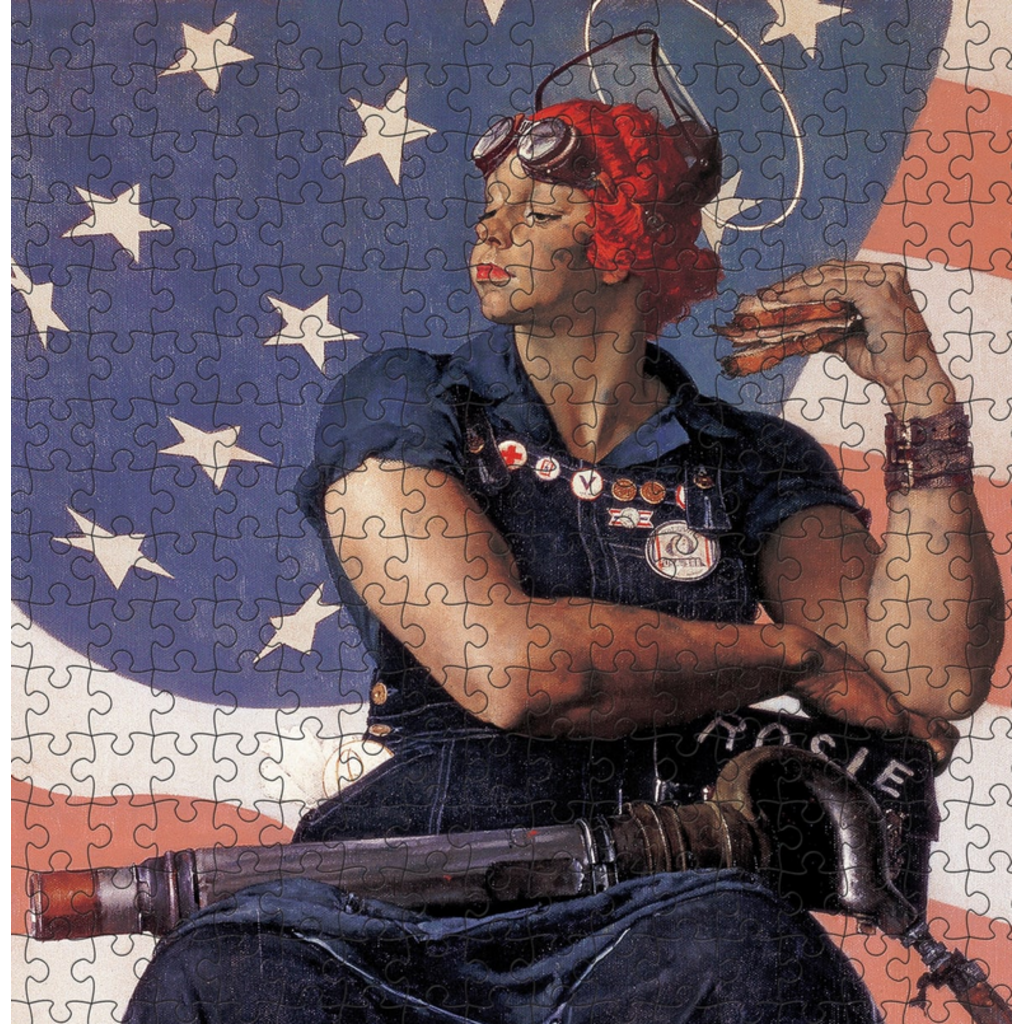 POMEGRANATE NORMAN ROCKWELL ROSIE THE RIVETER 500 PC PUZZLE