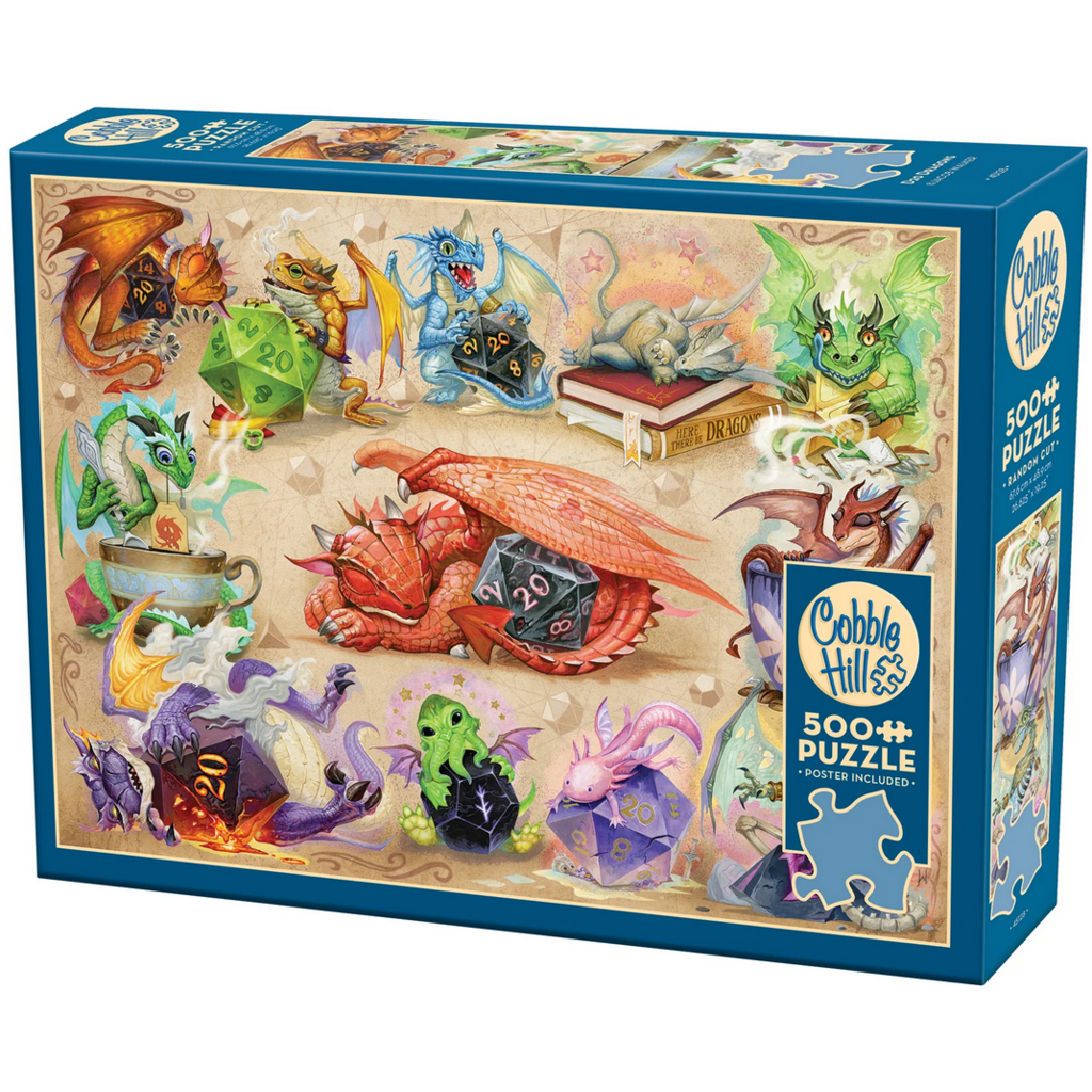 COBBLE HILL D20 DRAGONS 500 PC PUZZLE