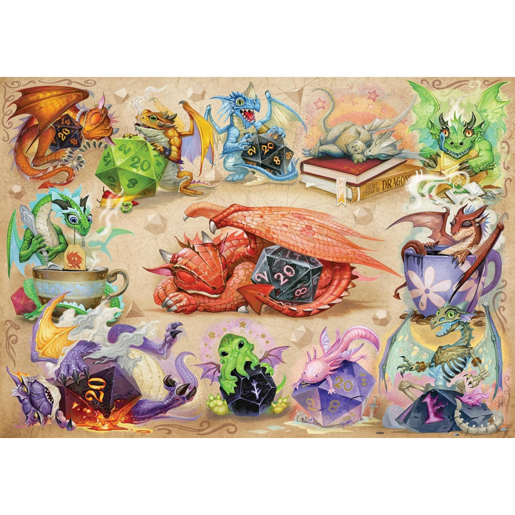 COBBLE HILL D20 DRAGONS 500 PC PUZZLE