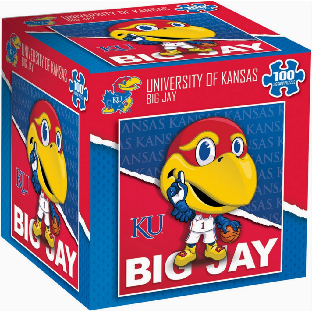 MASTER PIECES MASCOT 100 PC PUZZLE  KU JAYHAWK