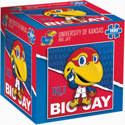MASTER PIECES MASCOT 100 PC PUZZLE  KU JAYHAWK