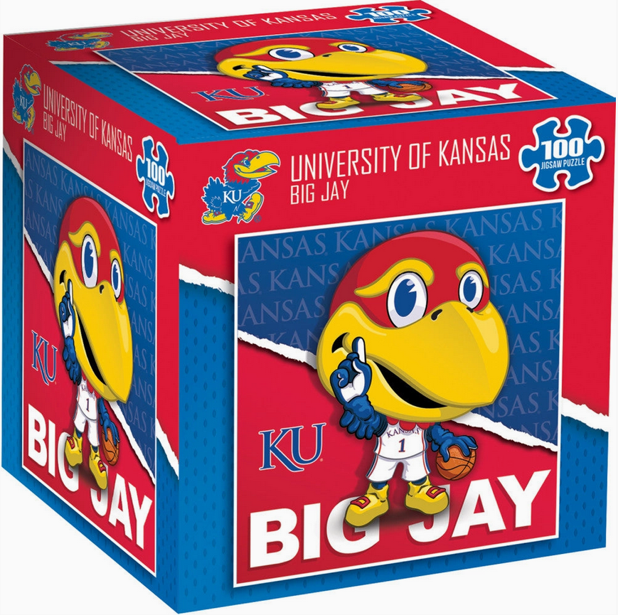 MASCOT 100 PC PUZZLE KU JAYHAWK
