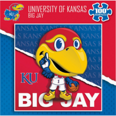 MASTER PIECES MASCOT 100 PC PUZZLE  KU JAYHAWK