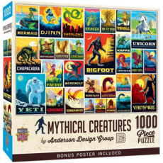 MASTER PIECES VINTAGE POSTERS: MYTHICAL CREATURES 1000 PC PUZZLE