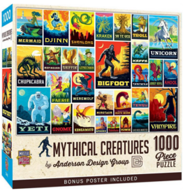 MASTER PIECES VINTAGE POSTERS: MYTHICAL CREATURES 1000 PC PUZZLE