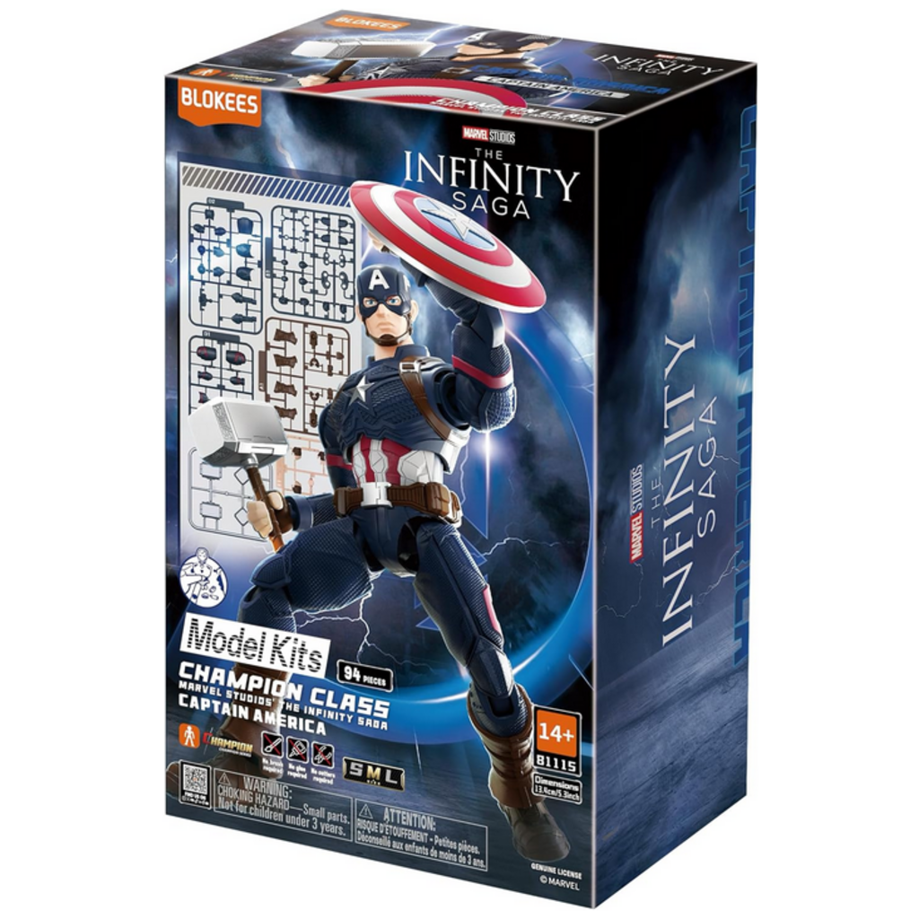 TRANSFORMERS MARVEL INFINITY SAGA CHAMPION CLASS CAPTAIN AMERICA MODEL KIT