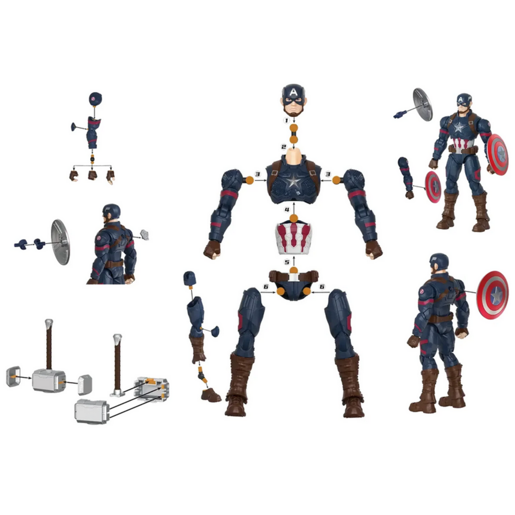 TRANSFORMERS MARVEL INFINITY SAGA CHAMPION CLASS CAPTAIN AMERICA MODEL KIT