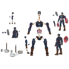 TRANSFORMERS MARVEL INFINITY SAGA CHAMPION CLASS CAPTAIN AMERICA MODEL KIT