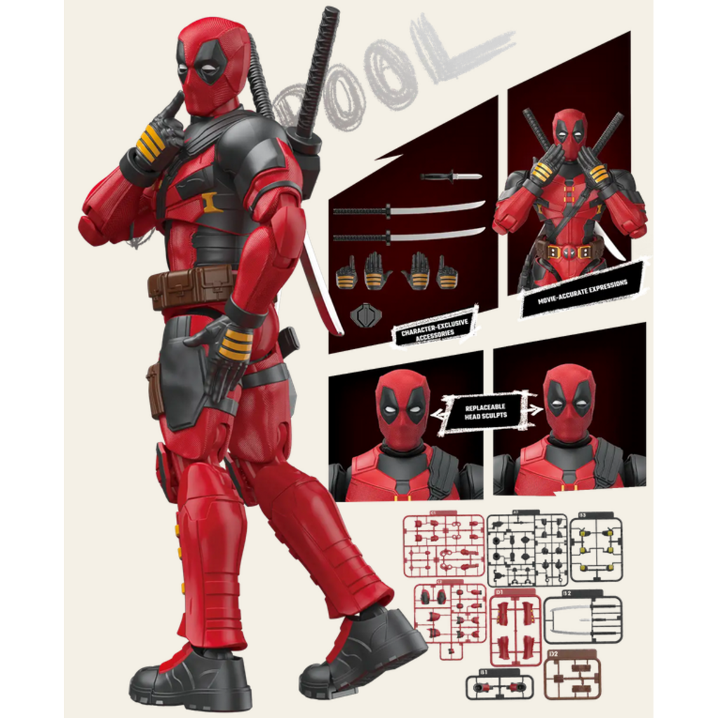 TRANSFORMERS MARVEL DEADPOOL & WOLVERINE CHAMPION CLASS DEADPOOL MODEL KIT