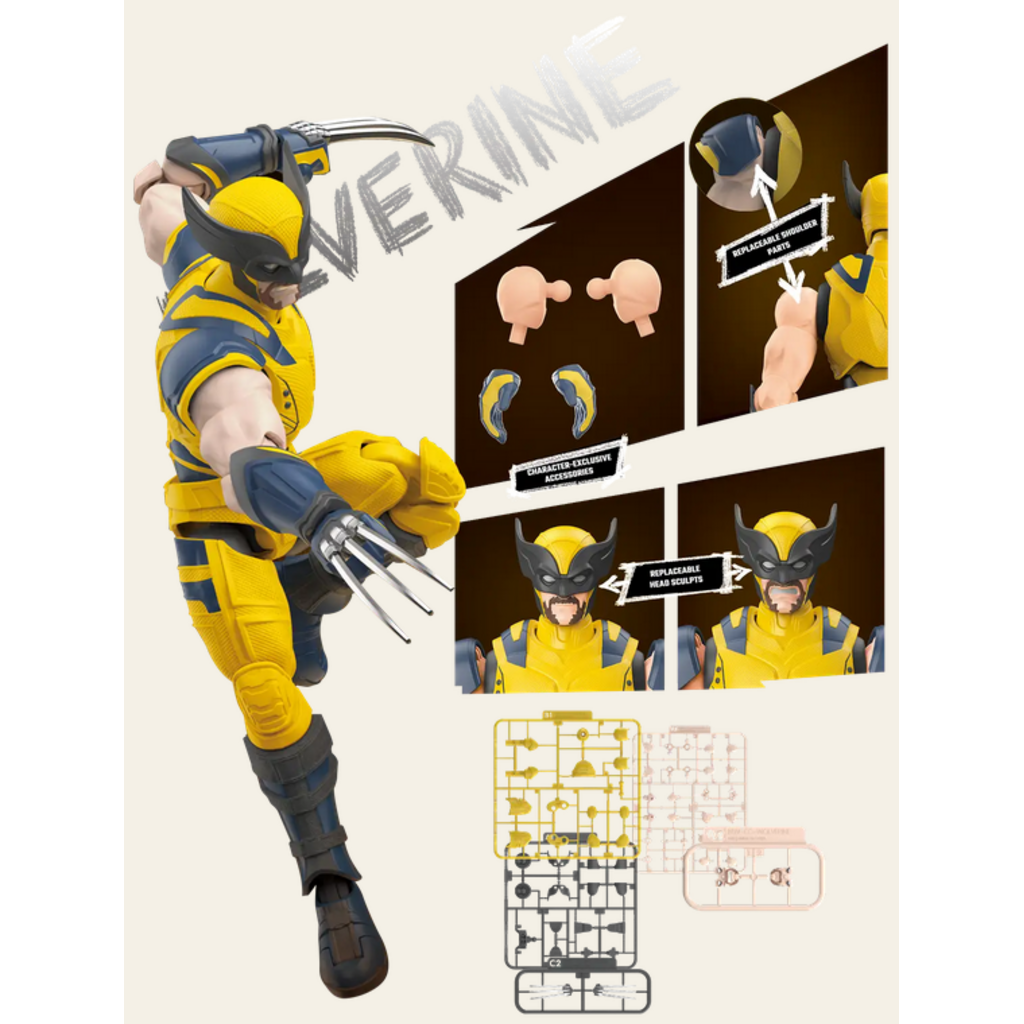 TRANSFORMERS MARVEL DEADPOOL & WOLVERINE CHAMPION CLASS WOLVERINE MODEL KIT