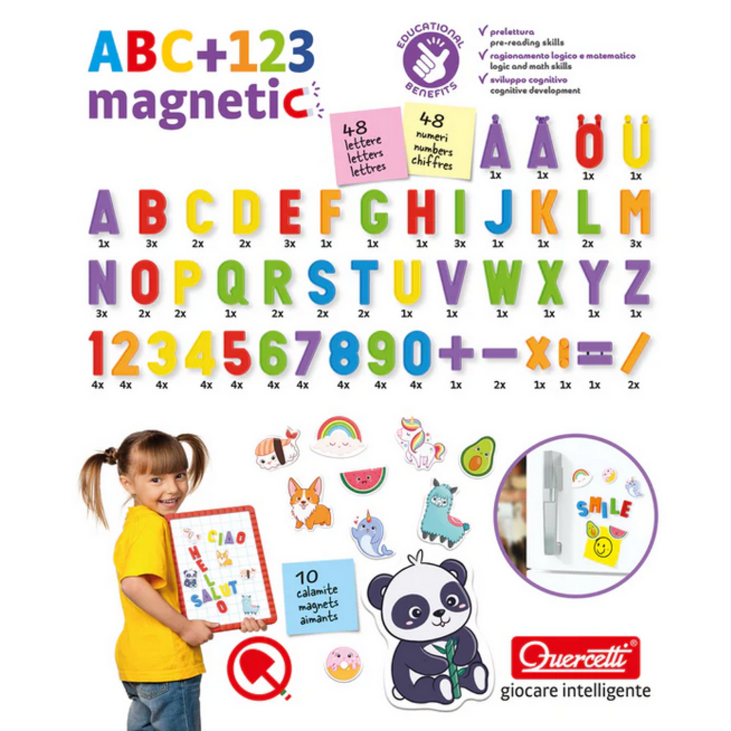 QUERCETTI ABC + 123 MAGNETIC 106 PCS