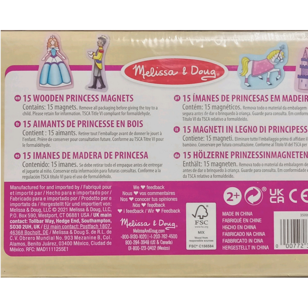 MELISSA AND DOUG PRINCESS MAGNETIC PRETEND PLAY SET
