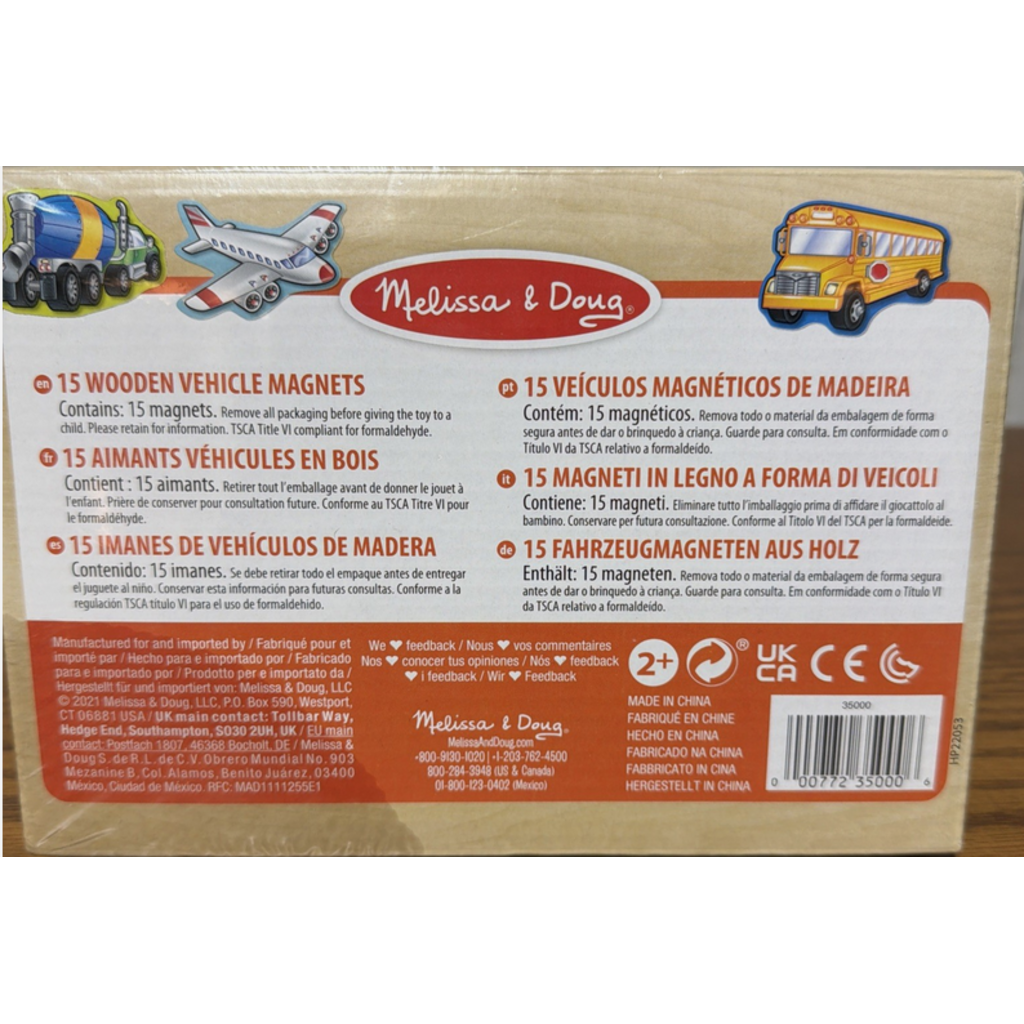 MELISSA AND DOUG VEHICLE MAGNETS