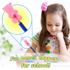 US TOY SQUISHY BEAR PENCIL TOPPERS