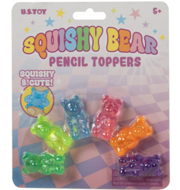 US TOY SQUISHY BEAR PENCIL TOPPERS