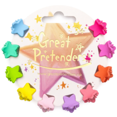 GREAT PRETENDERS MINI HAIR CLIPS RAINBOW  STAR