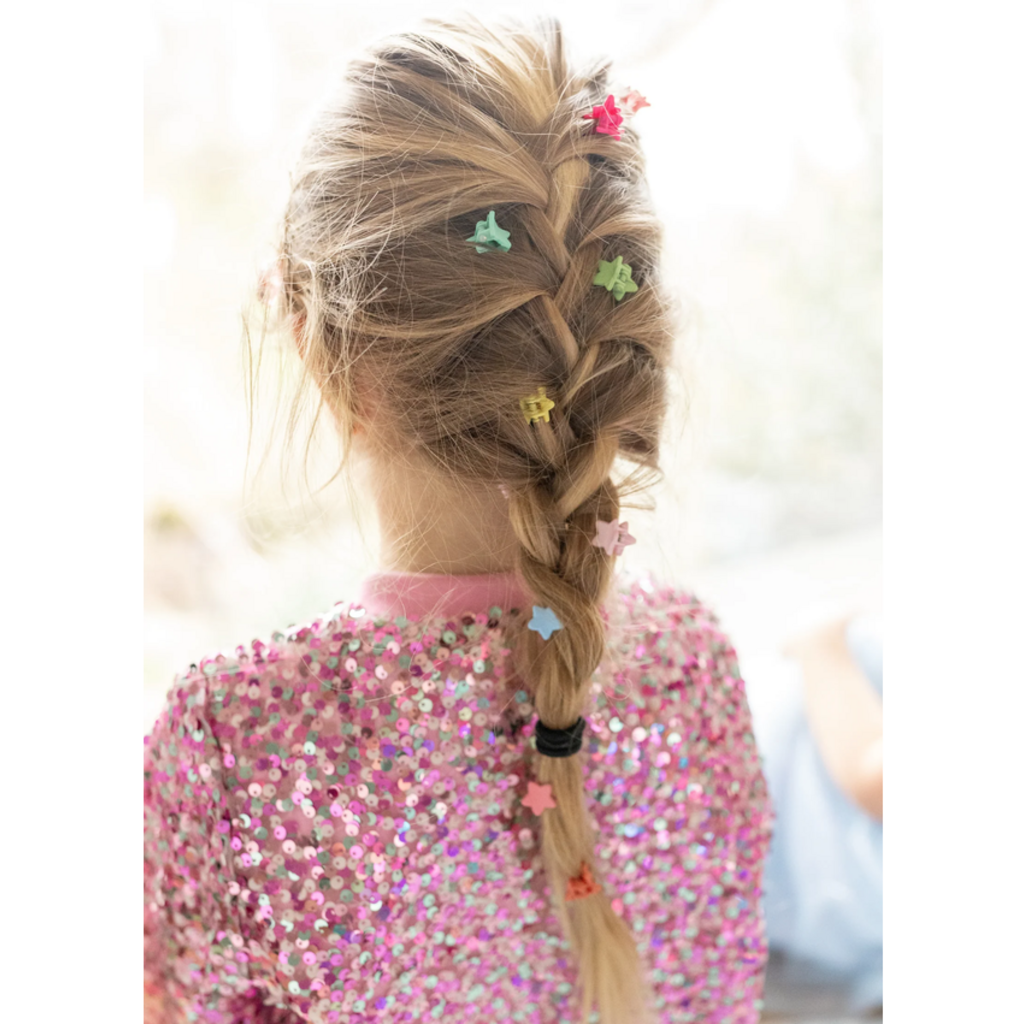 GREAT PRETENDERS MINI HAIR CLIPS RAINBOW  STAR